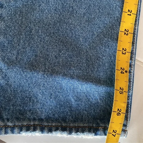 Levi's wedgie straight women’s classic high rise medium blue straight jeans NWT - Picture 8 of 12